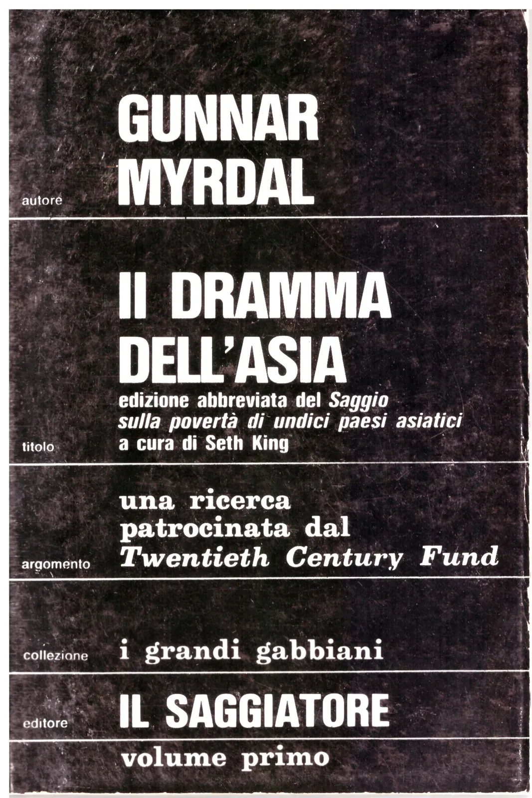 Il dramma dell'ansia - Myrdal Gunnar
