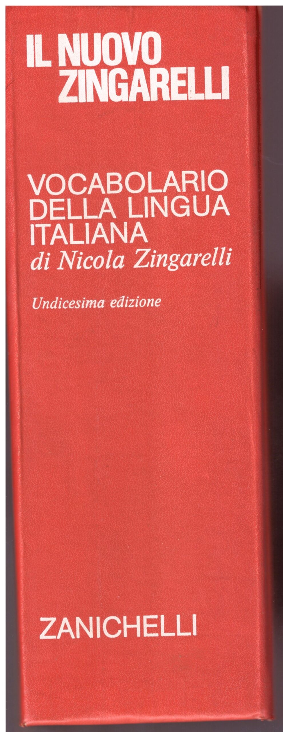 Nicola Zingaretti - VOCABOLARIO DELLA LINGUA ITALIANA.