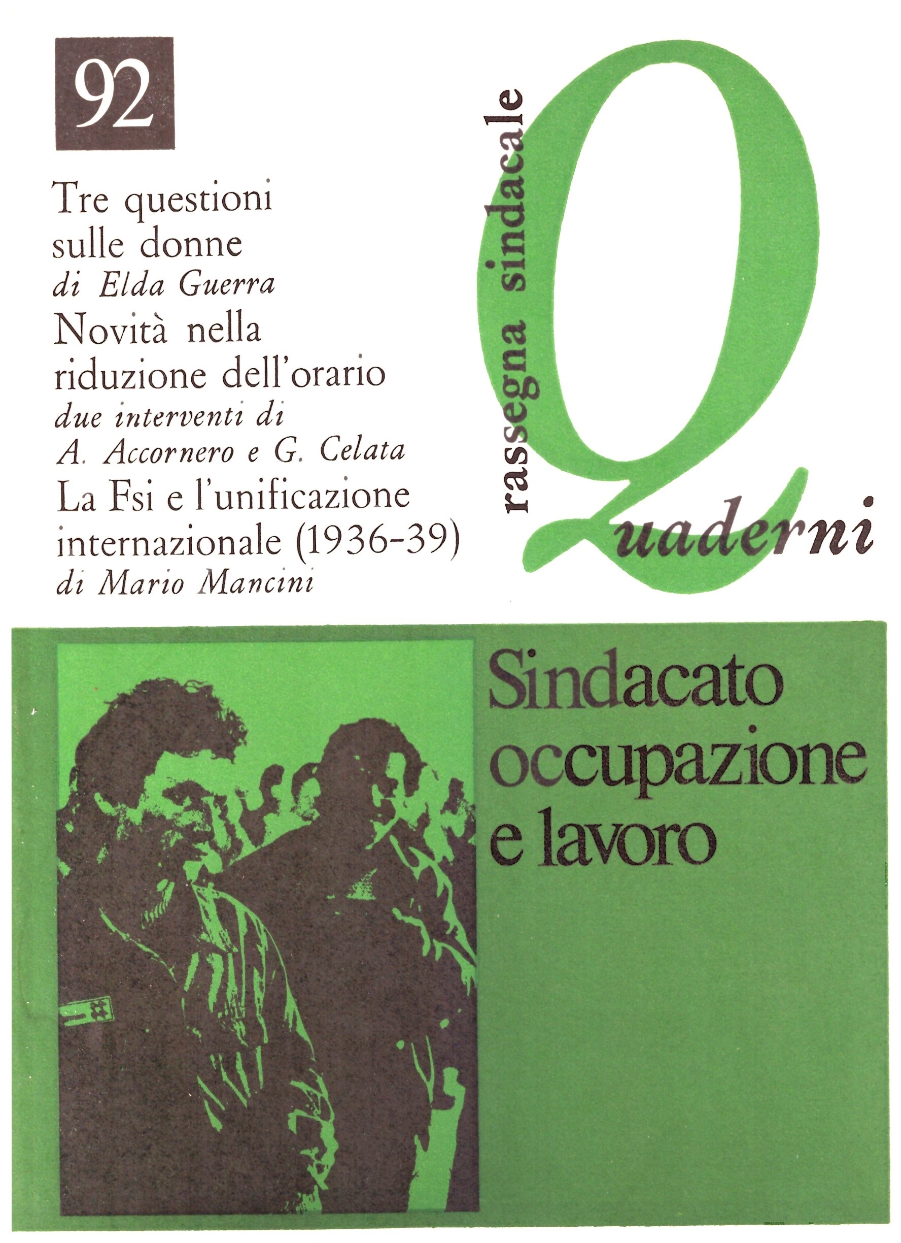Sindacato Occupazione e Lavoro - Quaderni_rassegna sindacale 92
