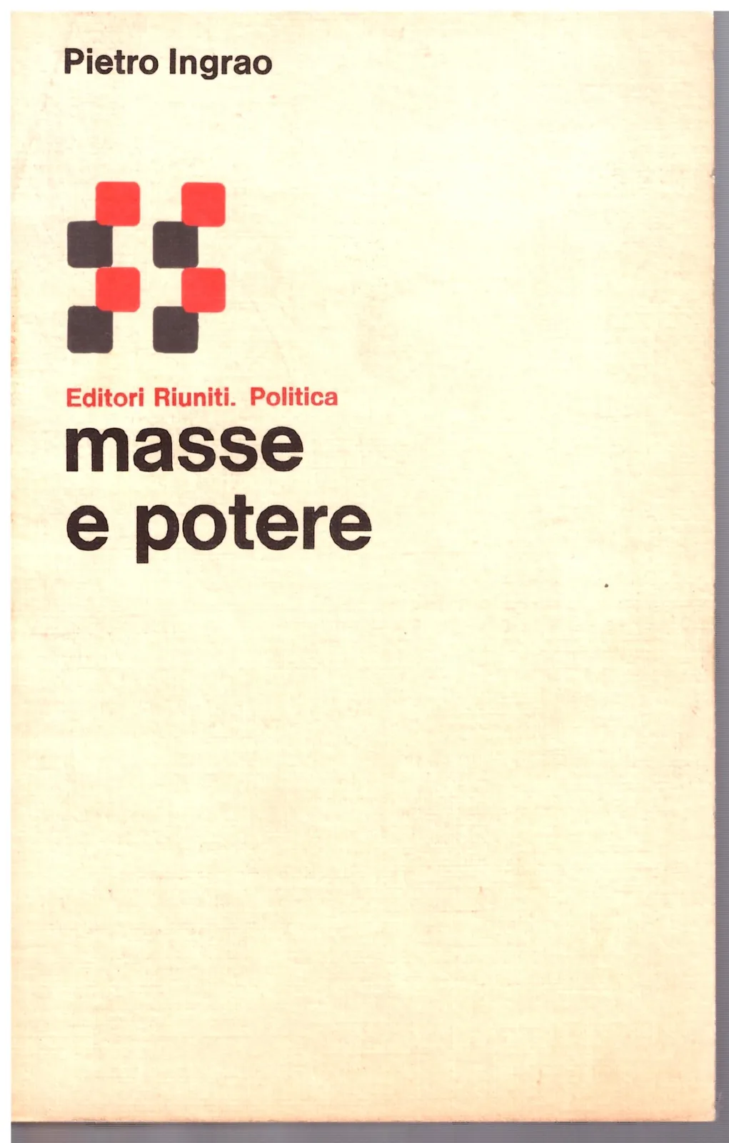 masse e poteri - Pietro Ingrao.