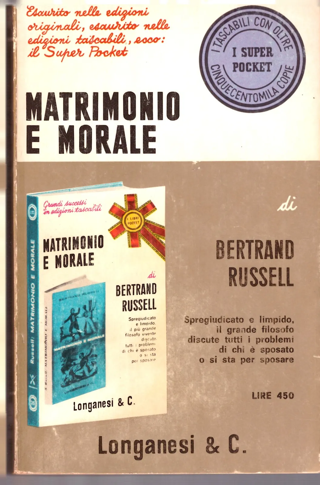 MATRIMONIO E MORALE - BERTRAND RUSSELL