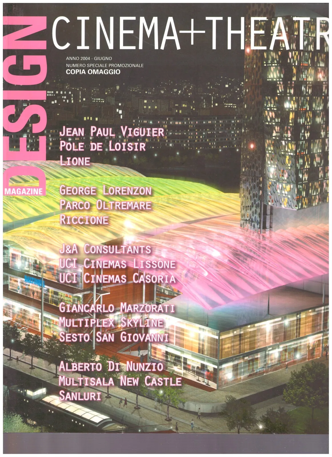 DESIGNE CINEMA + THEATRE - RIVISTA.