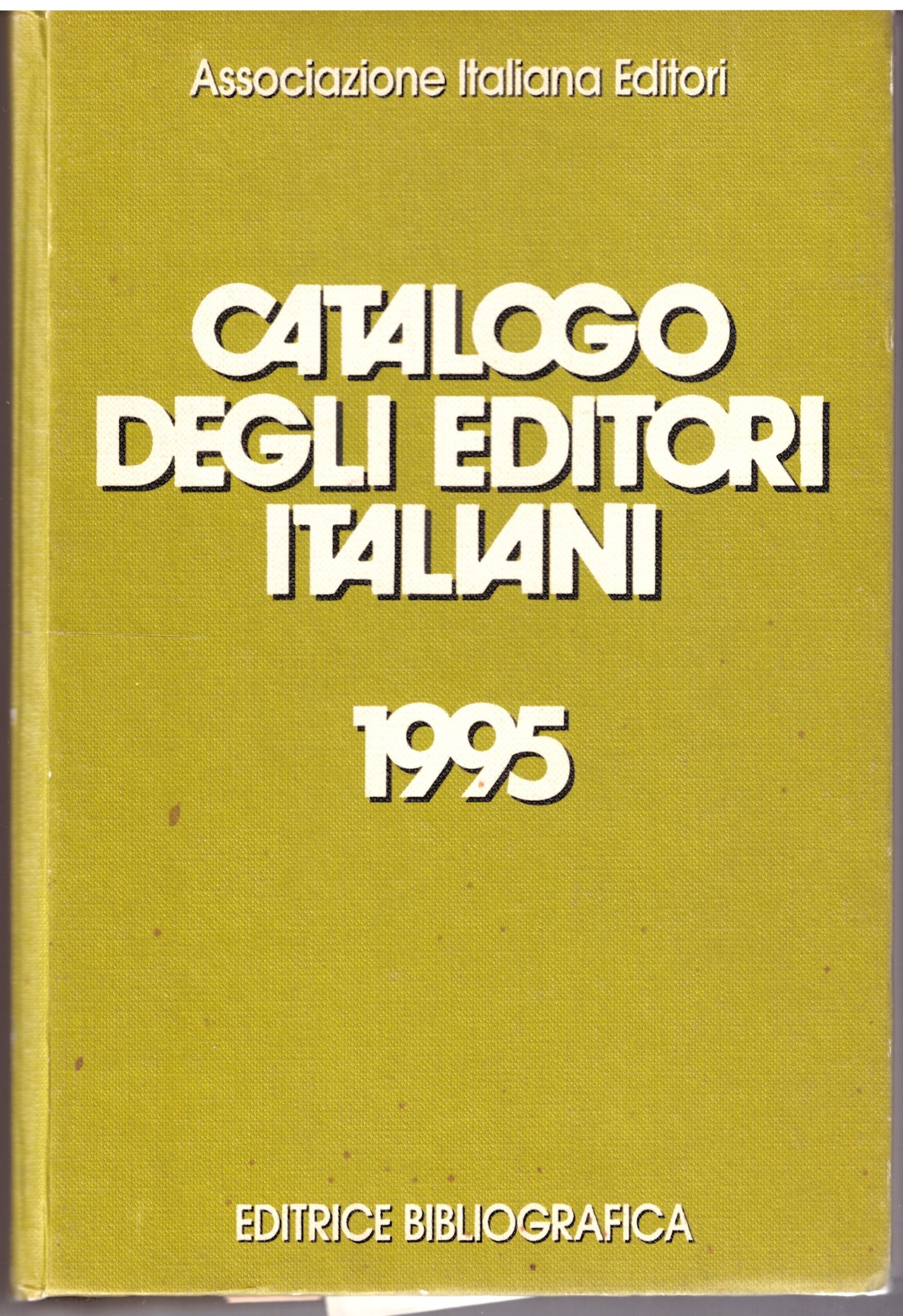 CATALOGO DEGLI EDITORI ITALIANI 1995