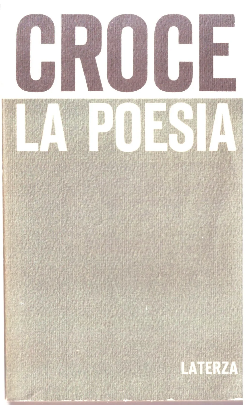 CROCE -La poesia