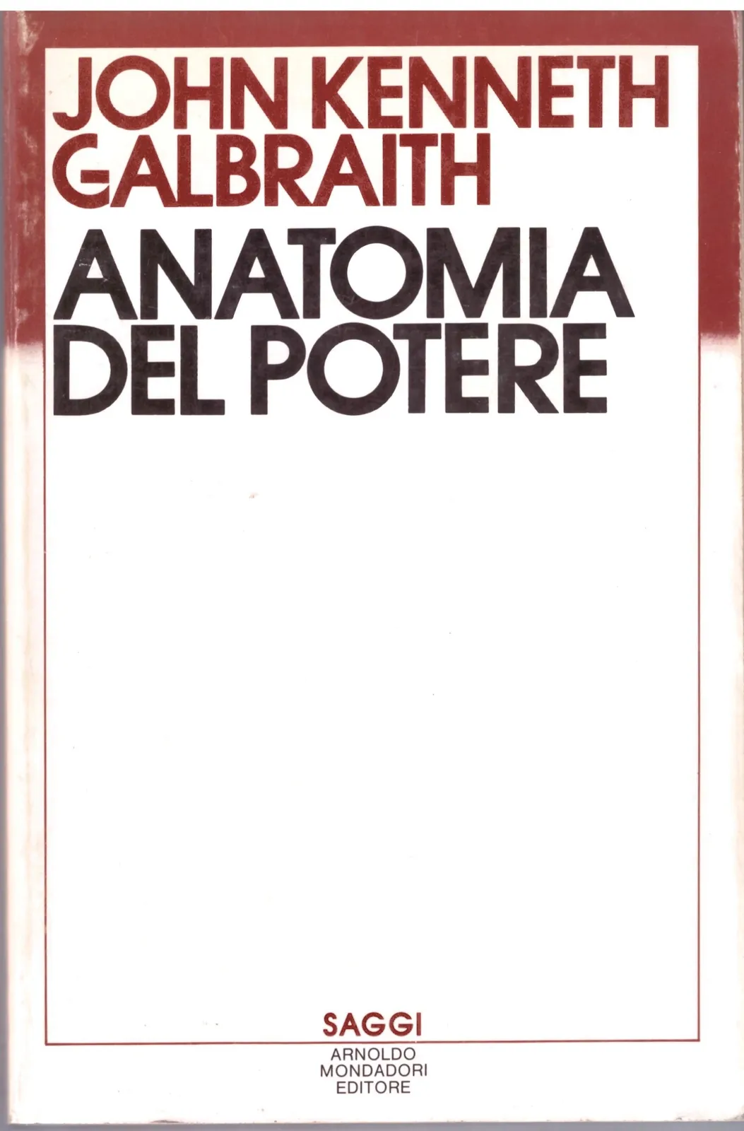 ANATOMIA DEL POTERE - JOHN KENNETH GALBRAITH