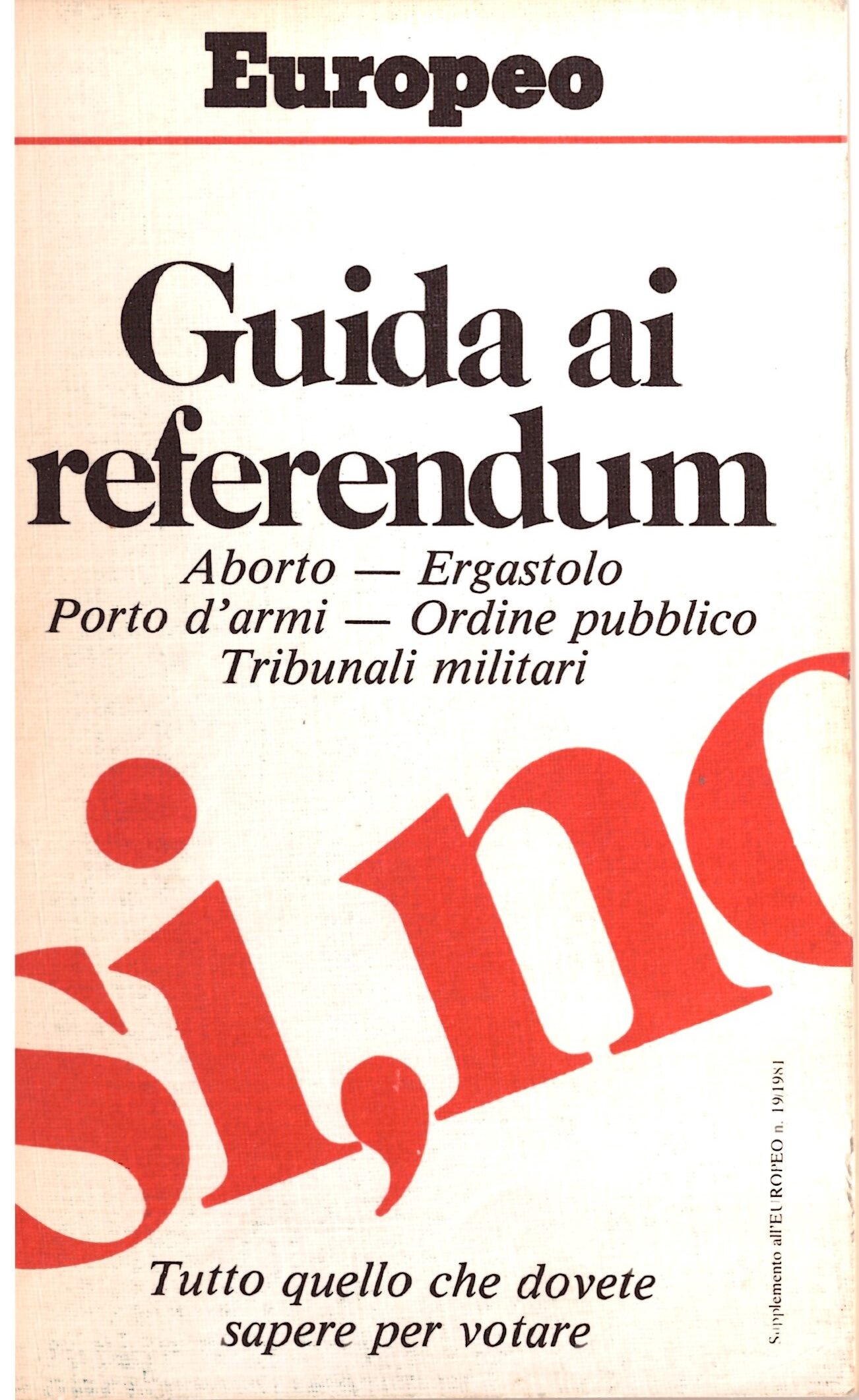 EUROPEO - Guida ai referendum