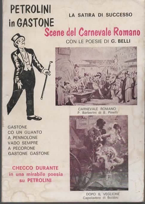SCENE DEL CARNEVALE ROMANO – PETROLINI IN GASTONE