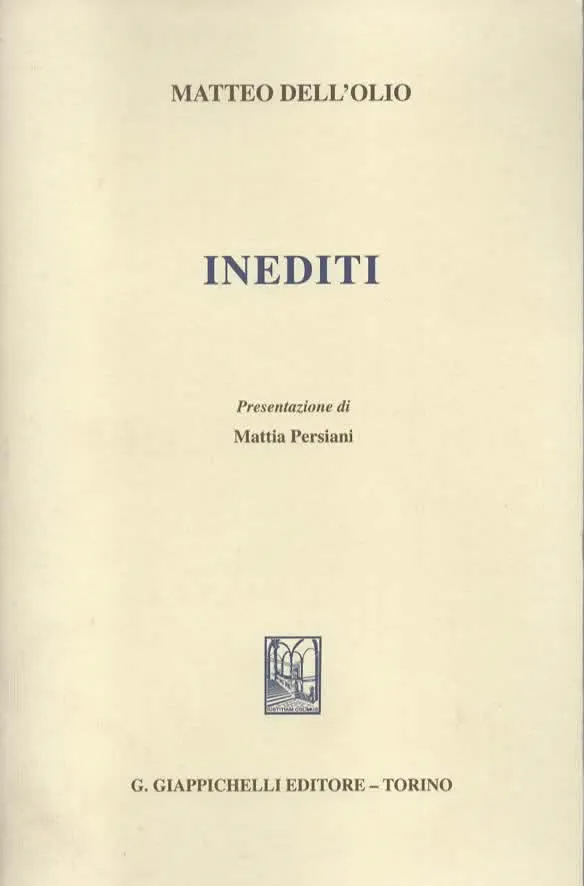 INEDITI – MATTEO DELL’OLIO (2007)