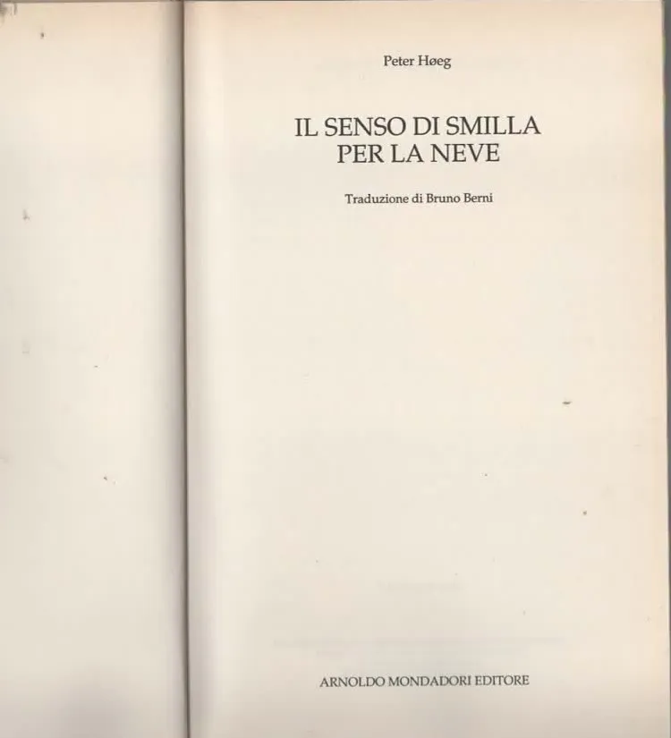 IL SENSO DI SMILLA PER LA NEVE – PETER HOEG (1994)
